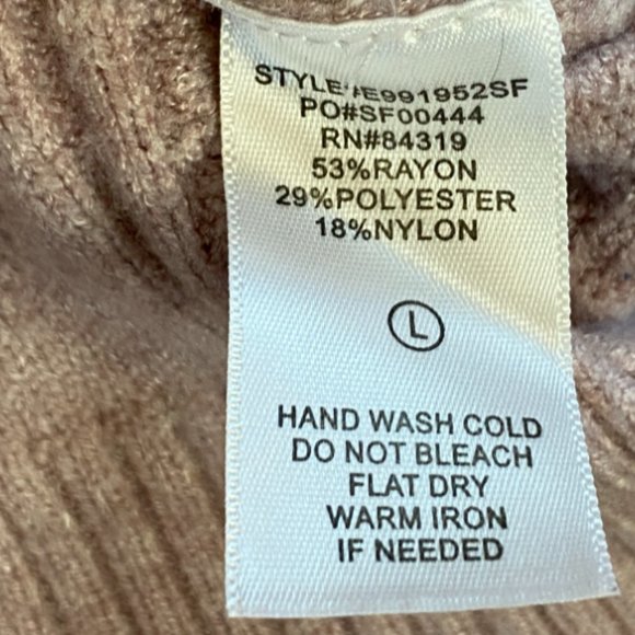 Cyrus Evolution Cable Knit Fisherman Sweater Purple Cottagecore Classic Coast-L - Picture 9 of 13